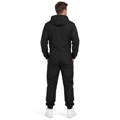 Toro Activa Mens Skeleton Print Zip Up Onesie - Black - back view